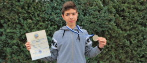 Silver medal in Tae Kwon Do
